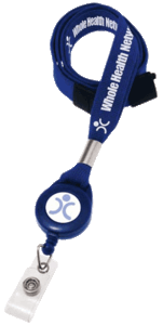 Brady 2138-7003 Lanyard Badge Reel - Best of Both Worlds - Navy Blue