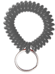 Brady 2140-6301 Color Elastic Wrist Band - Split Ring - Black