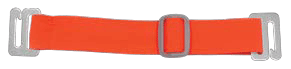 Brady 2145-2013 Anti-Microbial Arm Badge Holder Straps - Neon Orange