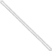 Brady 2410-2000 Flexible Plastic Loop Luggage Strap - 6" - Clear