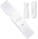 Brady 2430-1008 Semi-rigid vinyl "T" lock strap - White