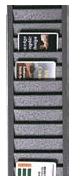 Brady 3905-0150 Vertical Badge Rack Badge Card Holder