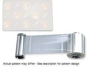 Zebra 800086-007 i Series 1 mil Laminate for ZXP Series 7, Bottom, Holographic Wallpaper, "Safe 2" Design