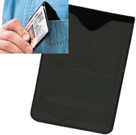 Brady 1835-1050 Magnetic Badge Card Holder - Horizontal