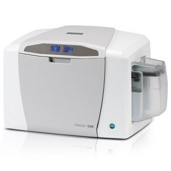 Fargo 51700 C50 BASIC Includes: C50 single-sided printer (NM) with USB Cable, EZ - full-color ribbon cartridge
