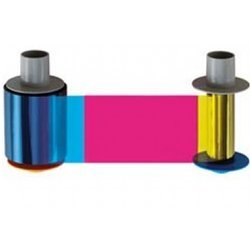 Fargo 84813 YMCKH: Full-color ribbon with resin black and Heat Seal panel – 500 images