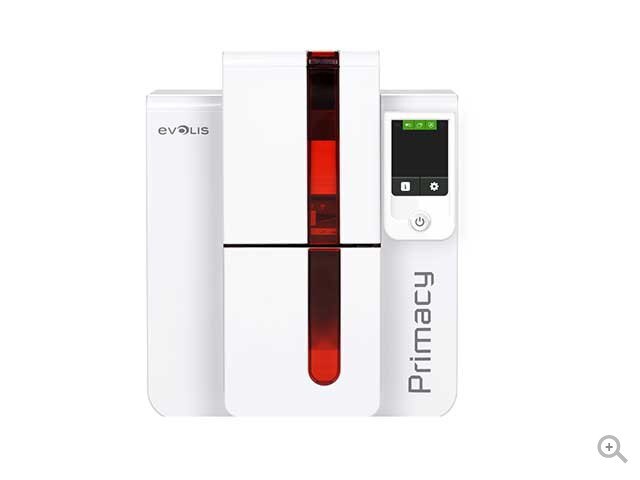 Evolis PM1W0000RD Primacy Duplex Wireless Fire Red Printer without option, USB & Wi-Fi, with Cardpresso XXS software licence