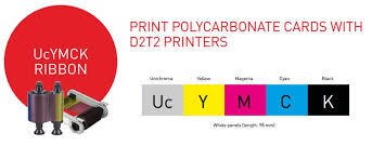Evolis R5F009NAA UcYMCK (Uc=Unichroma™) Color Ribbon for PC cards - 200 prints / roll