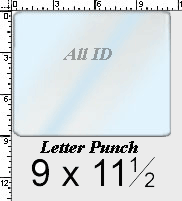 1240-4005 Letter Pouch Laminate: 9" x 11 1/2" - 7 mil