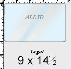 1245-2005 Legal Laminate: 9" x 14 1/2" - 10 mil