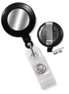 2120-3101 Stylish & Durable Reel Badge Card Holder- Black
