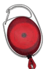 2120-7056 Premier Badge Reel Fashionable & Versatile - Translucent Red