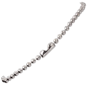 2125-1000 Durable Nickel Plated Steel Neck Chain - Length: 24"