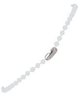 2130-4000 Large plastic bead chain - Clear