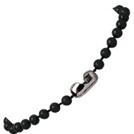 2130-4001 Large plastic bead chain - Black