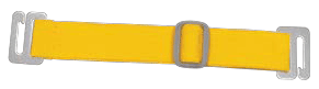 2145-2012 Anti-Microbial Arm Badge Holder Straps - Neon Yellow