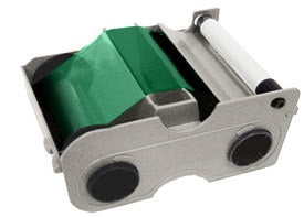 44234 Fargo Green Cartridge w/ Cleaning Roller - 1000 images