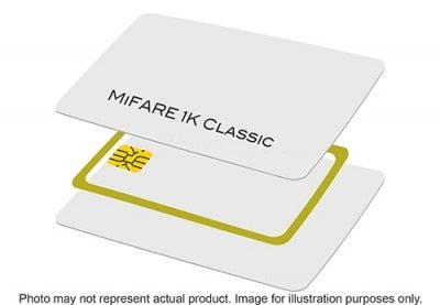 800059-301 Zebra MiFARE 1K Classic Infineon card, PVC, 30 mil, CR-80 (500 cards/box)